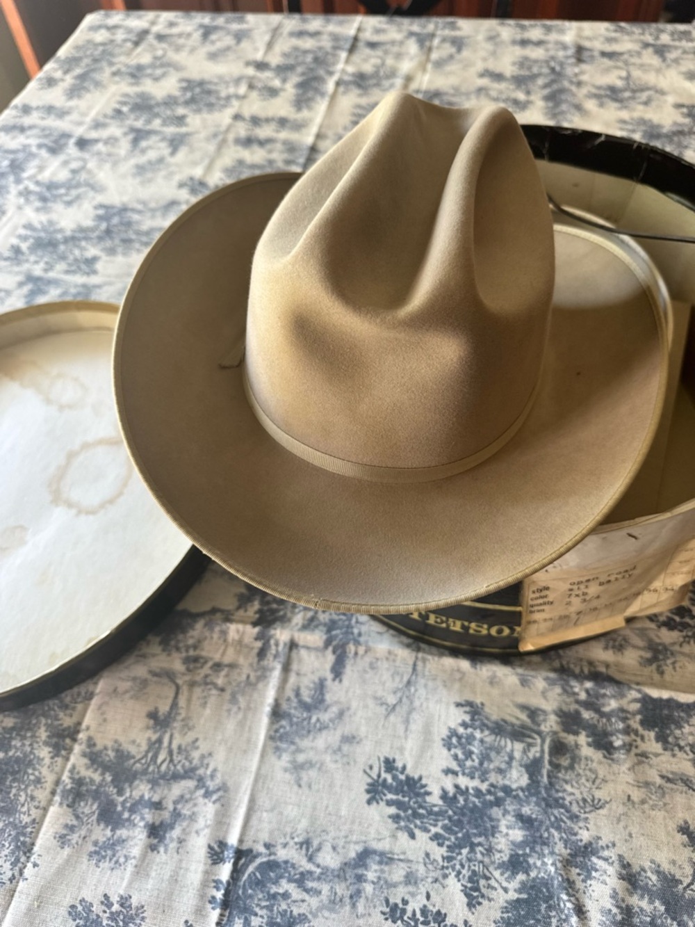 Stetson Light Brown Felt Western Hat